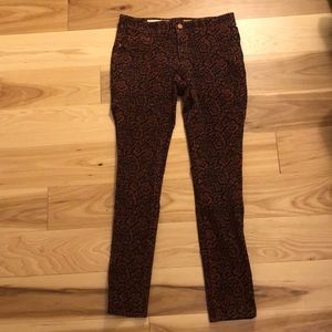 Anthropologie corduroy pant size 28